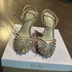 Jessica Simpson Rhinestone Jileta High Heel